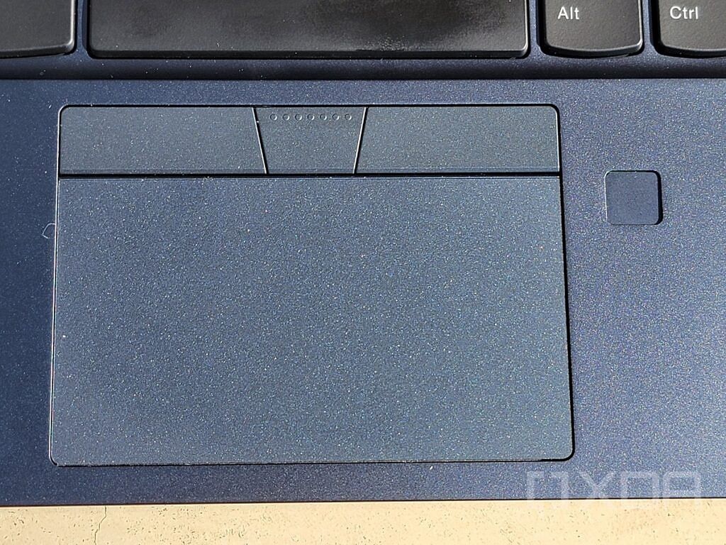 Chromebook C13 trackpad and fingerprint sensor