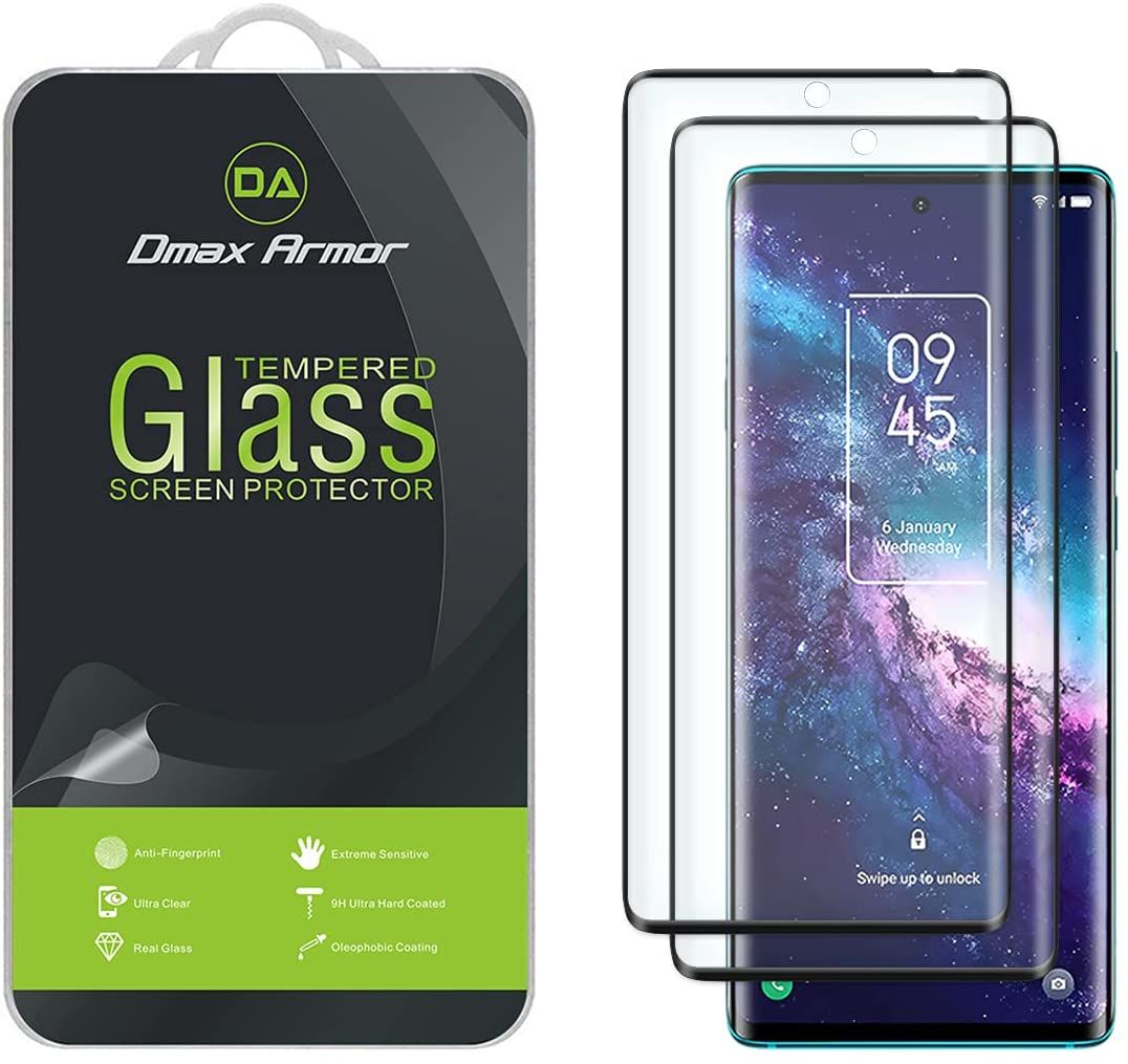 The Dmax Armor screen protector for the TCL 20 Pro 5G comes with a 3D curved glass design to cover the entire screen surface of the phone. This tempered glass protector also includes hydrophobic and oleophobic coatings to resistant sweat and fingerprint smudges.