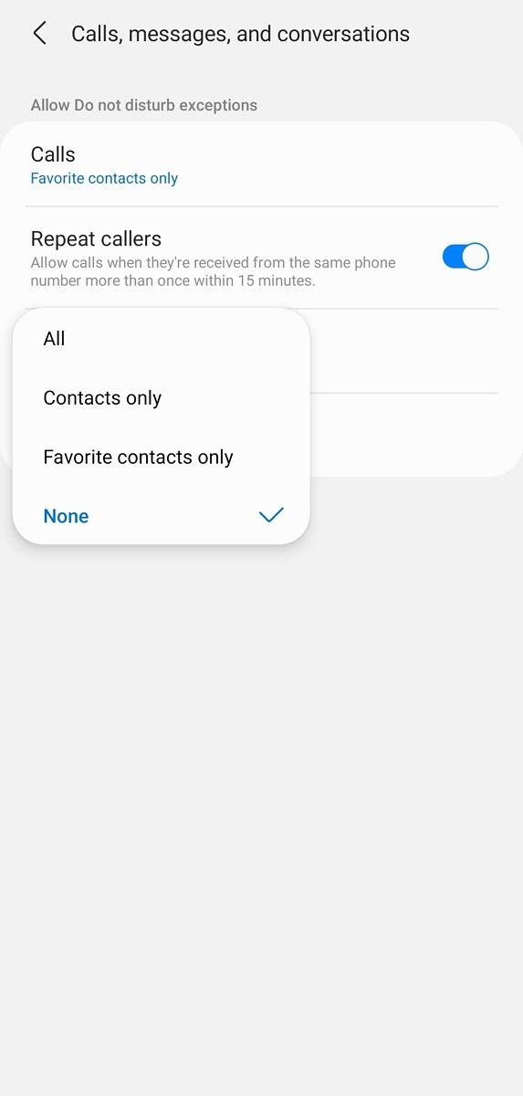 How to use Do Not Disturb mode on Samsung phones?