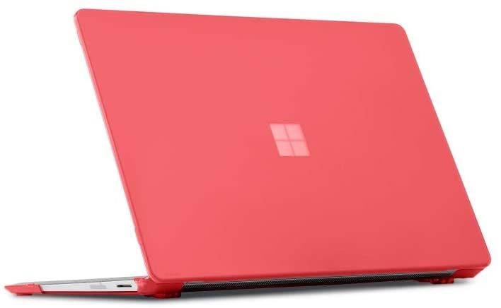 A slim clear polycarbonate shell style case that can snap onto your Surface Laptop 4 keeping it safe from scratches and bumps. It's available in a variety of color options that lets you change the look of the laptop.