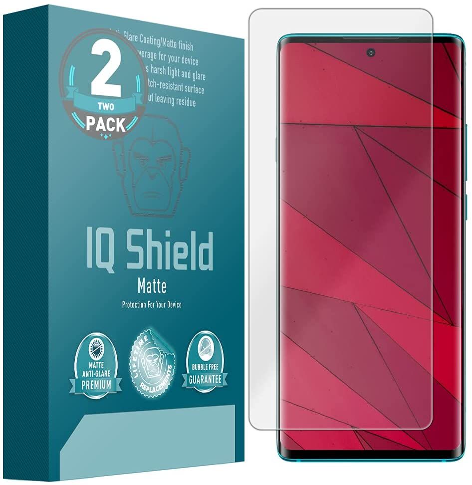 This IQ Shield screen protector sports a matte finish to reduce glare during usage in brightly lit areas. It also comes with an oleophobic coating to resist fingerprint smudges. The screen protector can safeguard against scratches, scrapes, and dents.