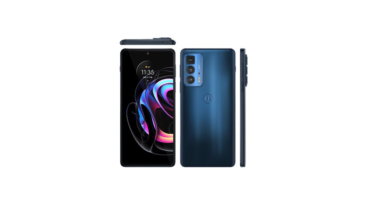 Motorola Edge 20 Pro leaked renders showing front, back, and sides