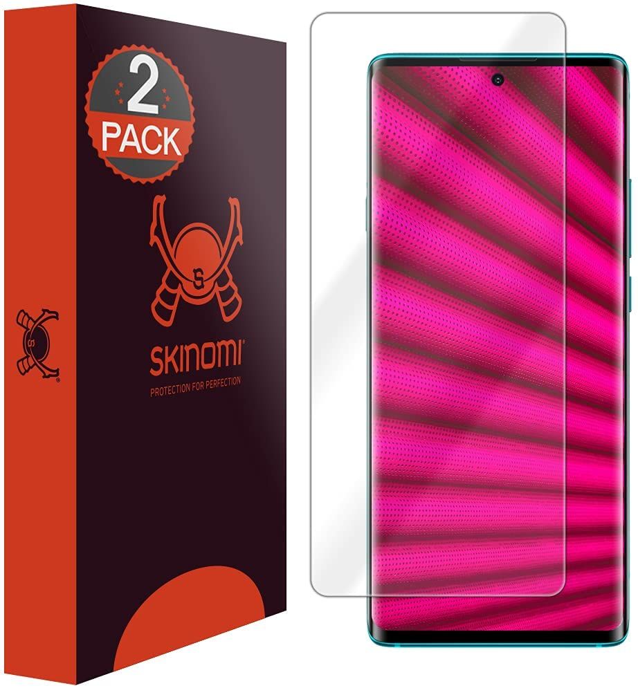 The TCL 20 Pro 5G screen protector from Skinomi uses military-grade TPU film that comes with self-healing properties. It's designed to absorb impact, and offers maximum coverage.