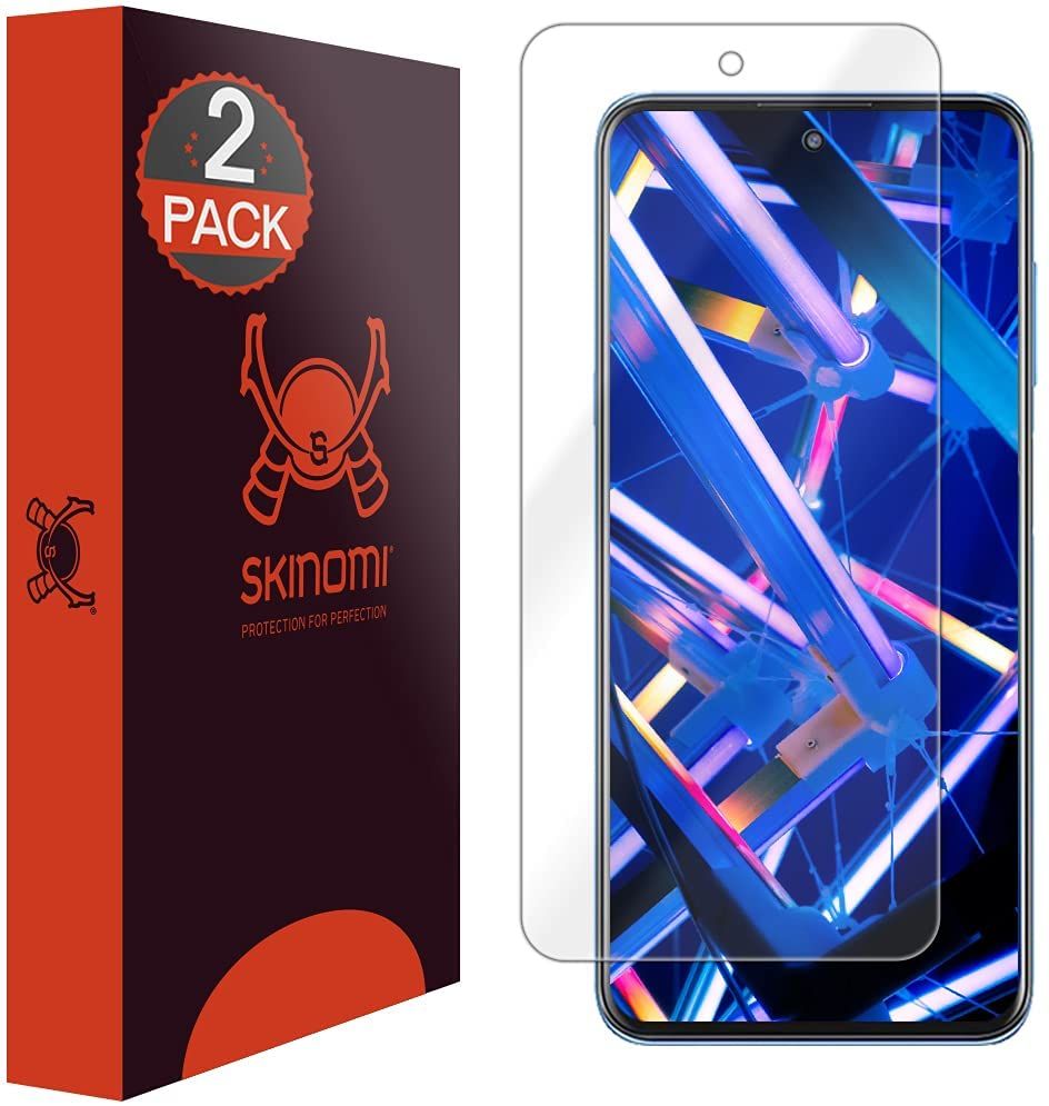 The Skinomi screen protector for the TCL 20S is a TPU film that's resistant to scratches, scuffs, and punctures. It also comes with self-healing technology to make the minor scratches and scuff disappear over time. Moreover, it covers the entire screen, including the curved part.