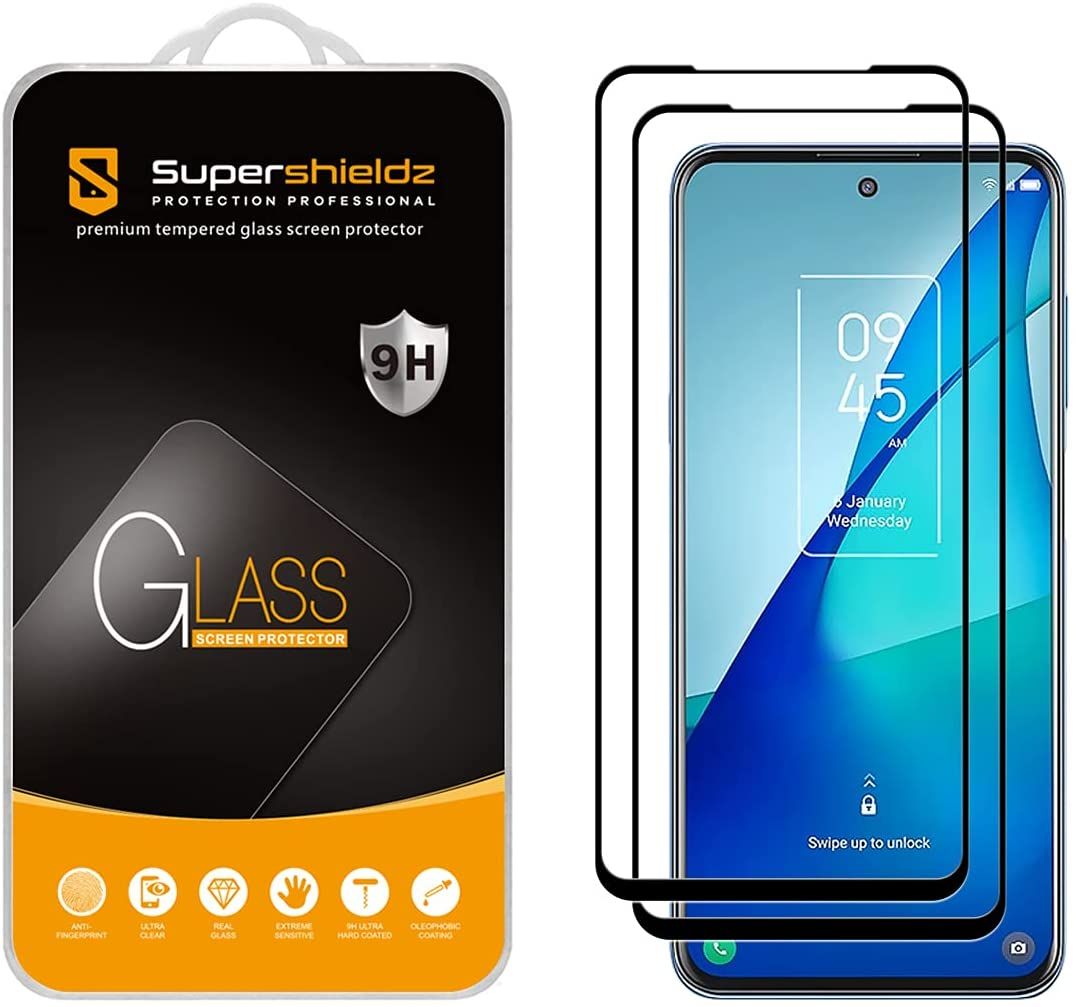The SuperShieldz tempered glass protector for the TCL 20S features 2.5D rounded edges to cover the entire screen. It also comes with oleophobic and hydrophobic coating to resist fingerprint smudges and sweat.