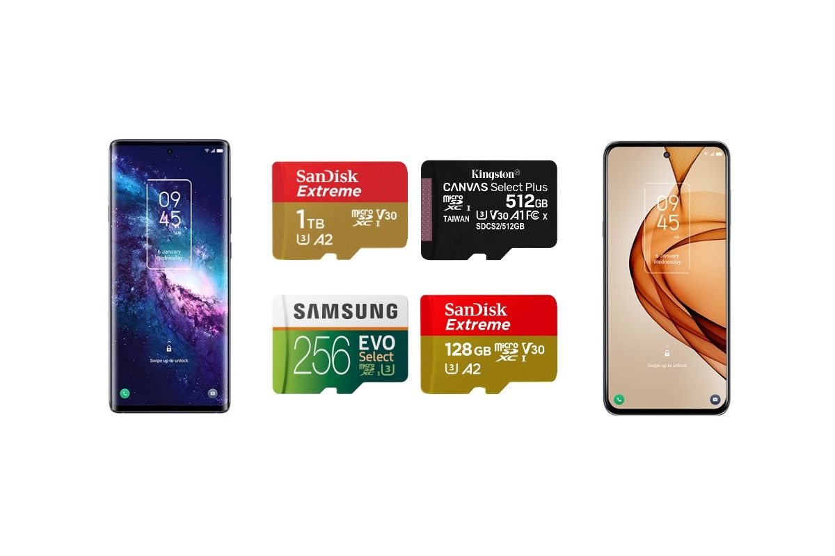Best microSD cards for TCL 20 Pro 5G and TCL 20S