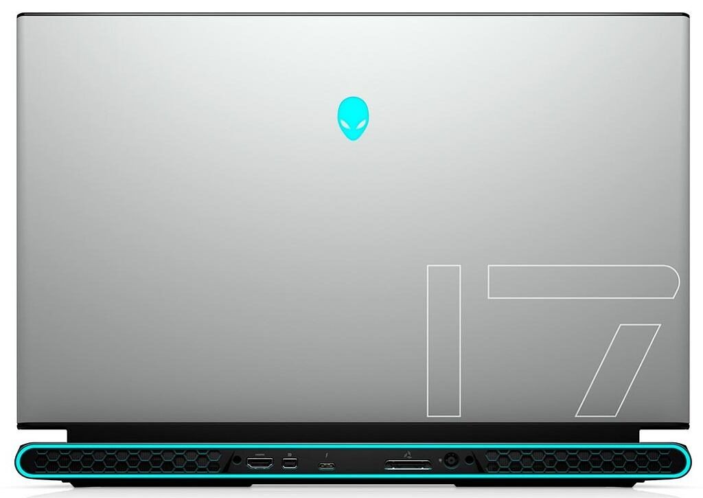 Back view of Alienware M17 r3