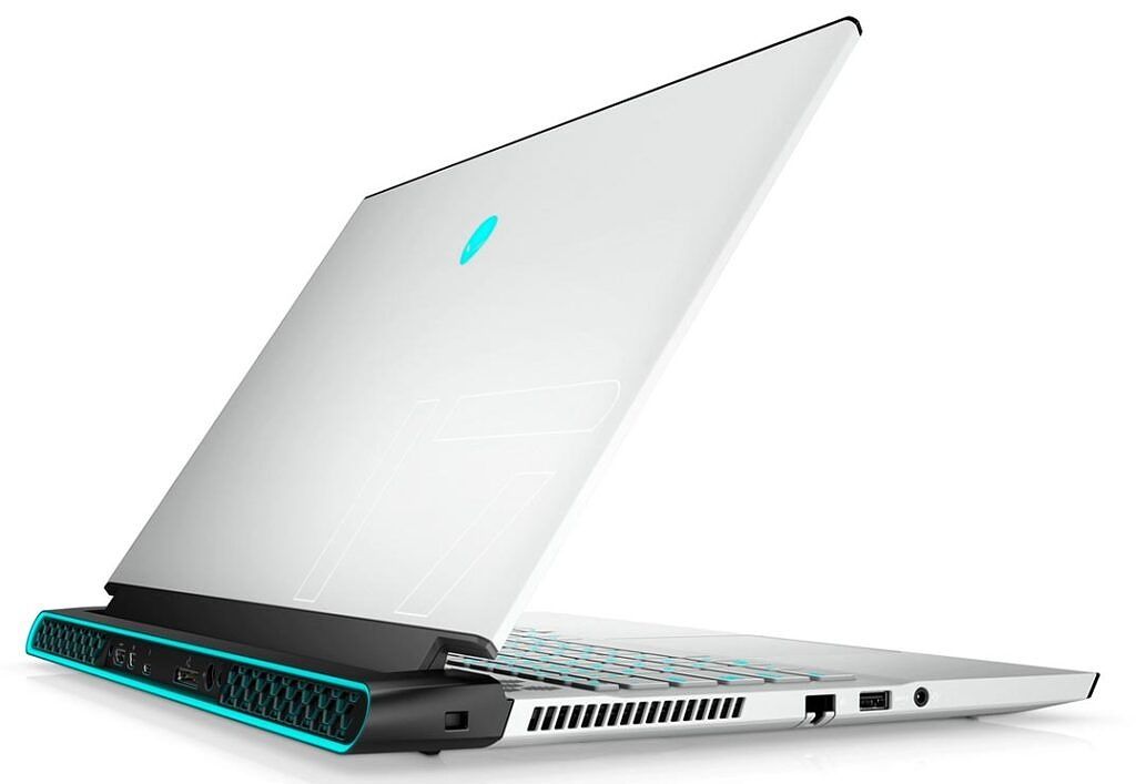 Angled view of Alienware m17 r3