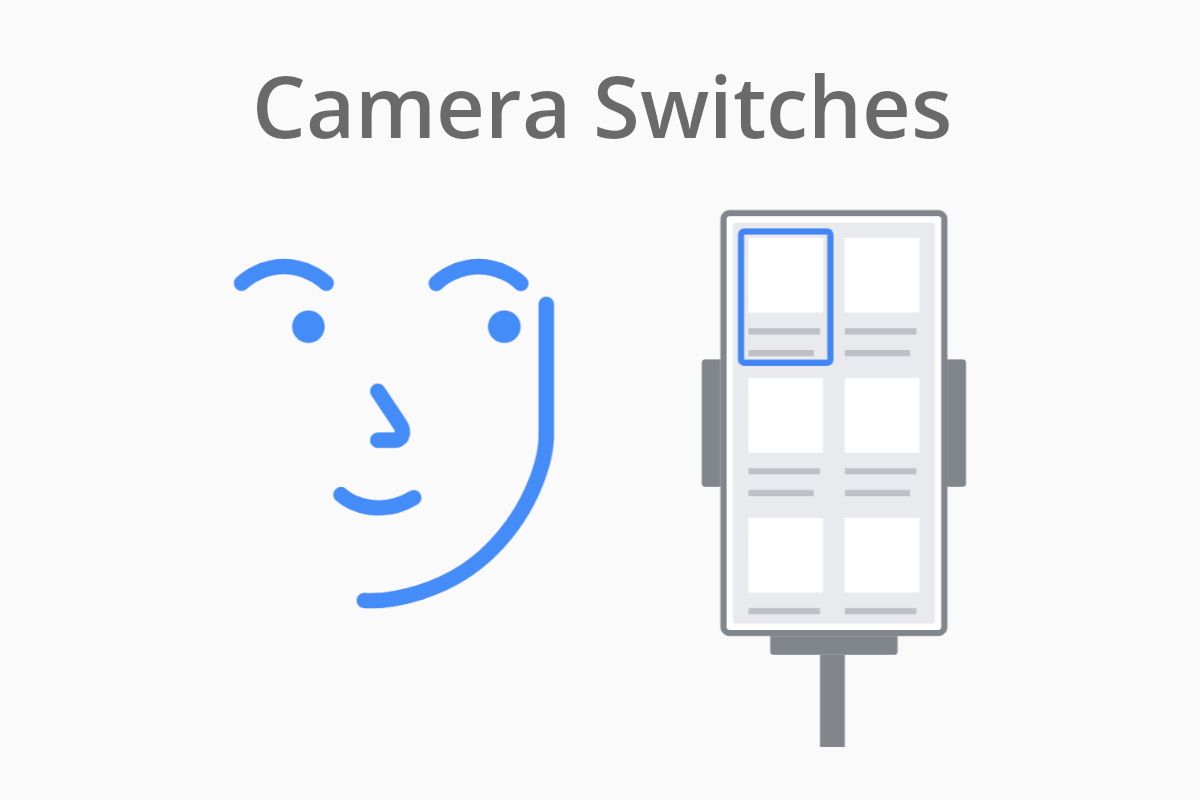 Camera Switches graphic in Android Accessibility Suite
