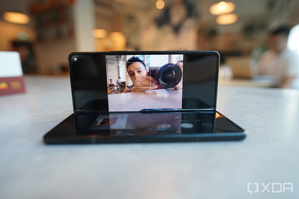 Selfie on Galaxy Z Fold 3