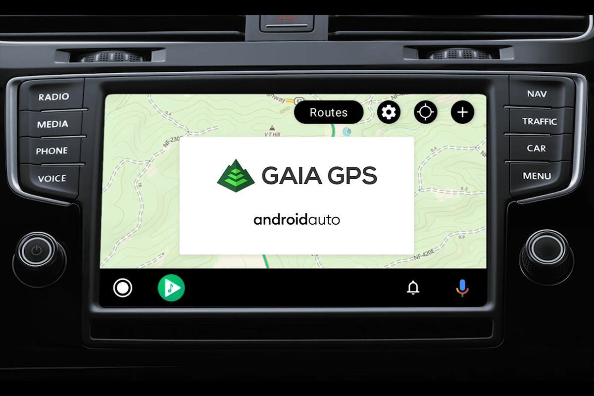 Gaia GPS Android Auto featured