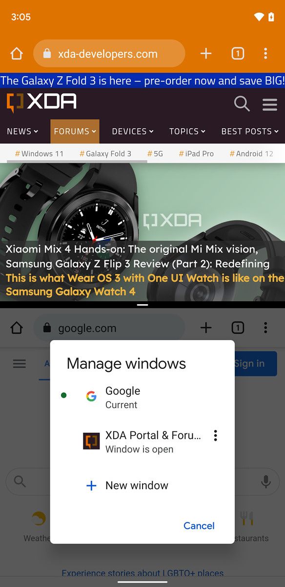 Google Chrome Multiple Windows
