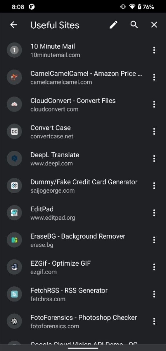 Chrome for Android tests new downloads panel and bookmarks UI