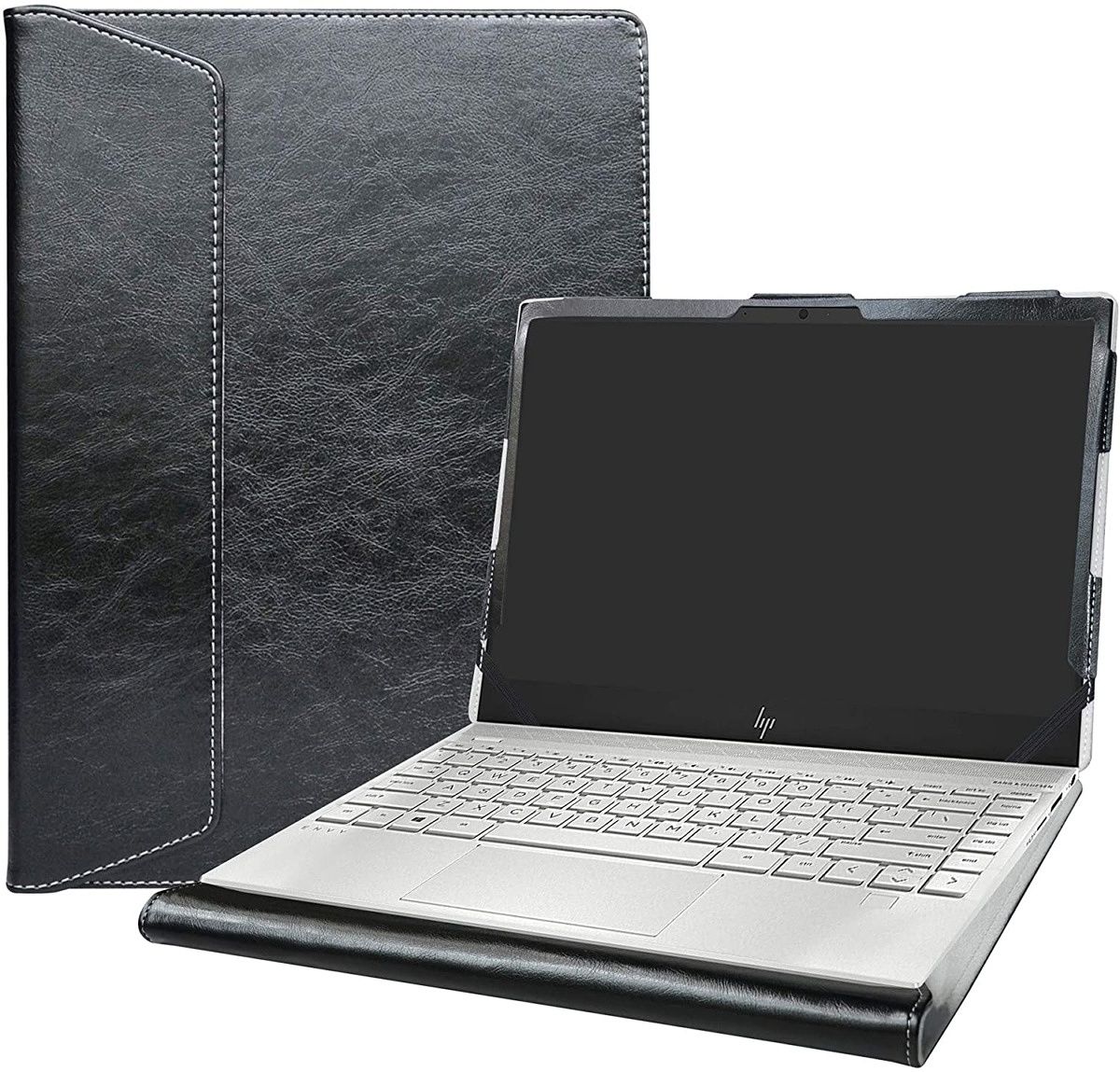 This is a folio-style faux leather cover for the Pavilion Aero 13 that can strap onto the laptop to provide protection against potential damage, while at the same time offering a neat professional look.