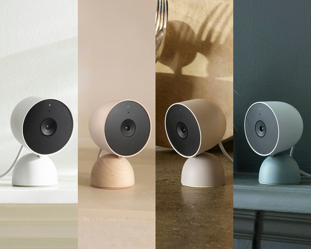 Nest cam wired in multiple colors