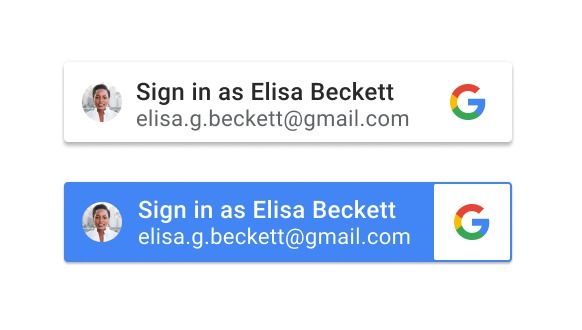 New Sign in with Google buttons
