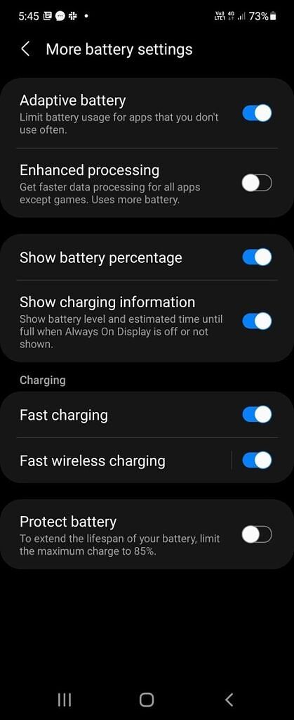 &quot;Protect battery&quot; feature on the Samsung Galaxy Z Fold 3 and the Samsung Galaxy Z Flip 3