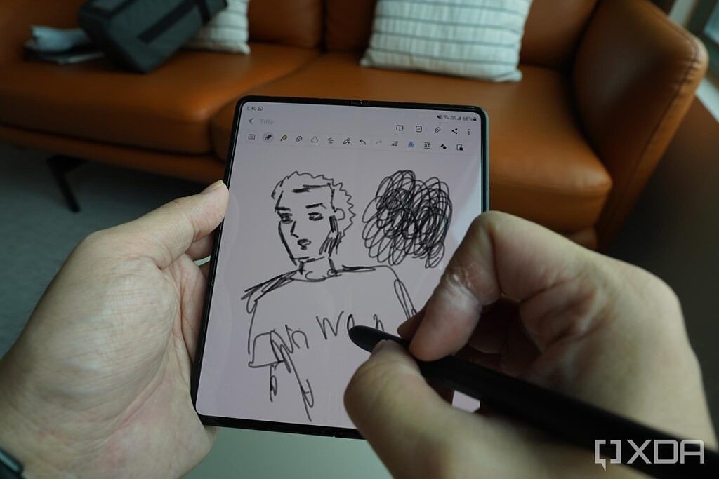 Using the S-Pen Pro on the Galaxy Z Fold 3