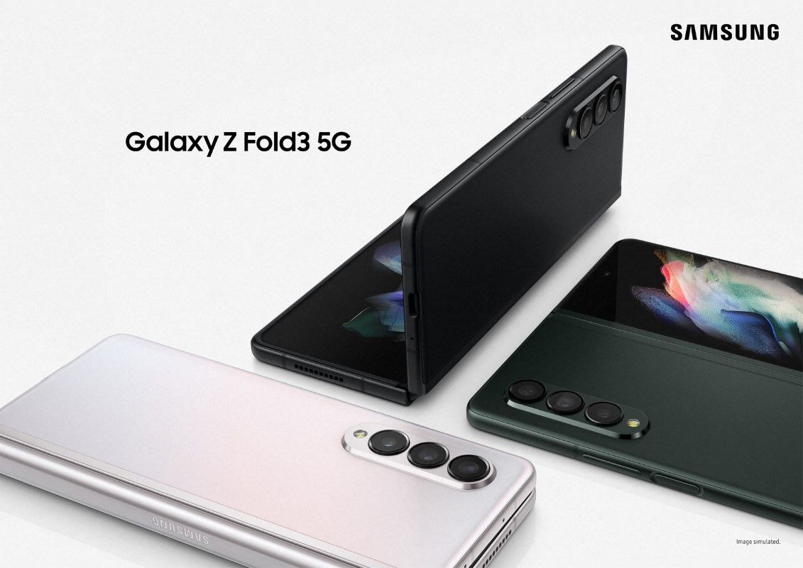 Samsung Galaxy Z Fold 3 marketing render