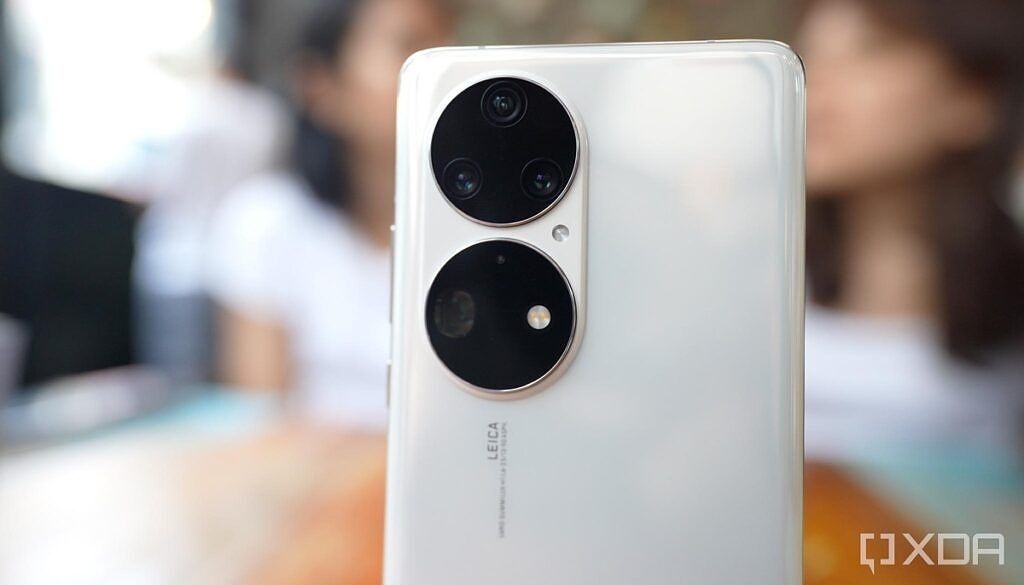 Huawei P50 Pro's camera module housing a quad camera system