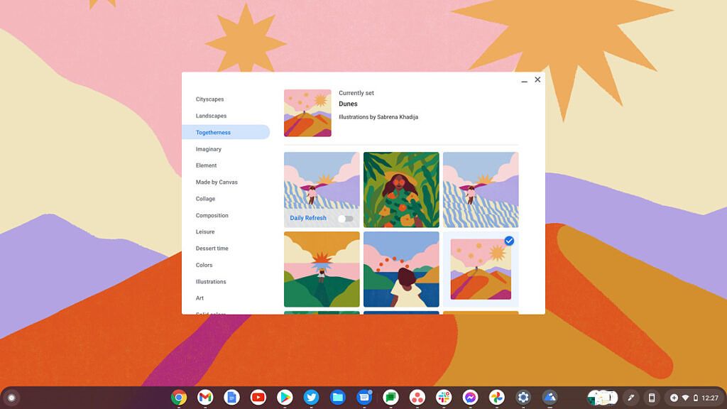 Togetherness wallpaper collection chrome os