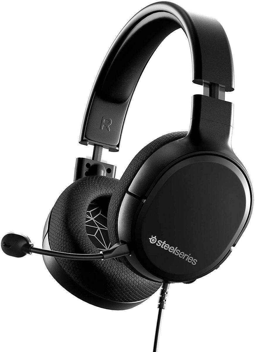 Want something a bit easier on the wallet? The SteelSeries Arctis 1 is a great headset for gaming and communication, featuring a detachable microphone and a clean and sleek design. It uses a wired connection so you don't have to worry about battery, and it has built-in volume controls and a mute switch on the earcup.