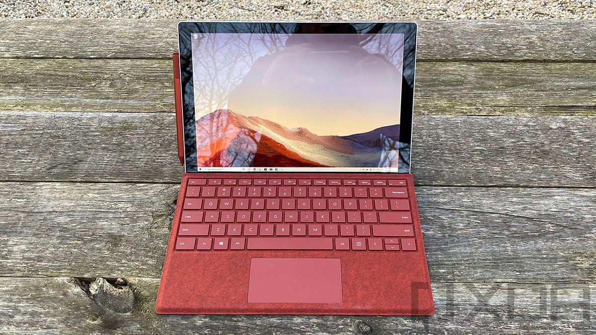 Front view of Surface Pro 7