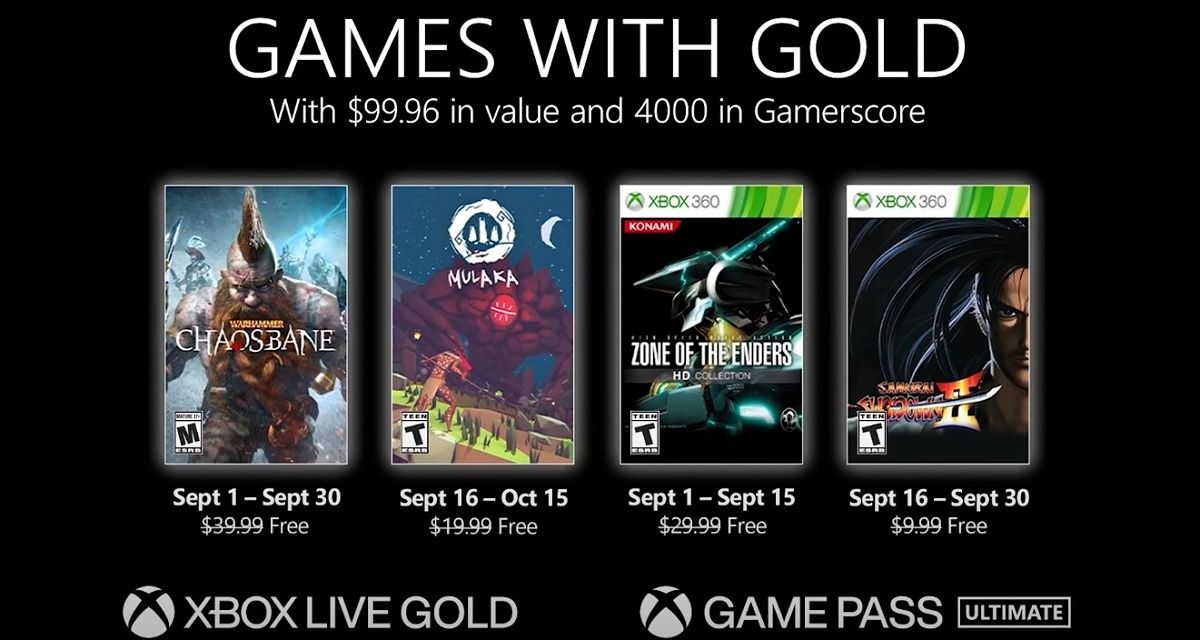 xbox live games with gold september 2021