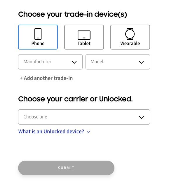 trade-in devices
