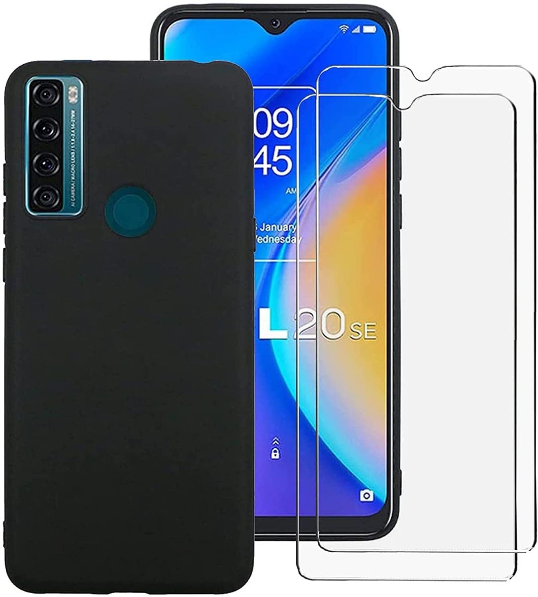 The Flyme case for the TCL 20 SE is slim and lightweight, thanks to the TPU material used in its construction. Still, it provides a good level of protection to your smartphone. The case also comes bundled with two screen protectors, so you can also safeguard your screen.