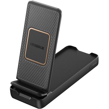 The Otterbox Folding Wireless Power Bank can wirelessly charge your smartphone on the go, without the need for dealing with any cables. Plus, you can turn it into a phone stand.