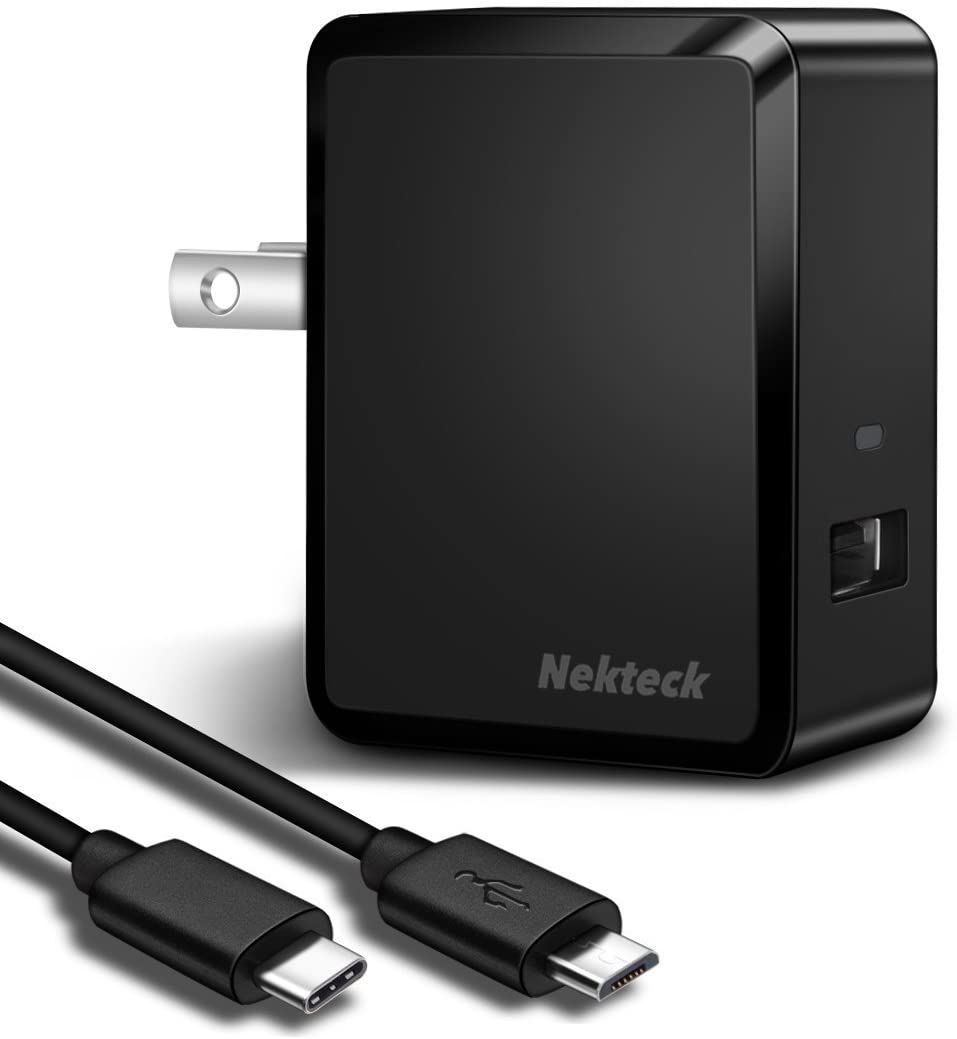 The NeckTeck USB Wall Charger is a solid budget charger for the Galaxy Z Flip 4. It supports Quick Charge 2.0 standard and offers up to 18W fast charging, which we think is pretty good for its asking price. The charger comes with a Type-A port, but you do get compatible Type-C and microUSB cables with it, which is very convenient.