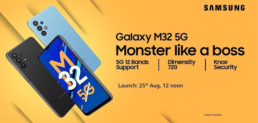 Samsung Galaxy M32 5G launch image