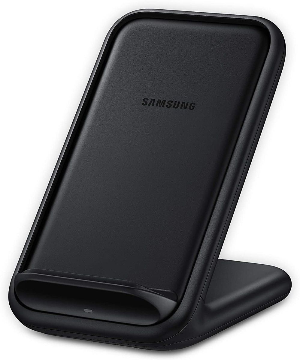 The Samsung Wireless Charging Stand is a perfect wireless charger for your new Galaxy Z Flip 3. It supports up to 15W charging, so your phone will get the top charging speed. Additionally, the company bundles a wall charger with it.