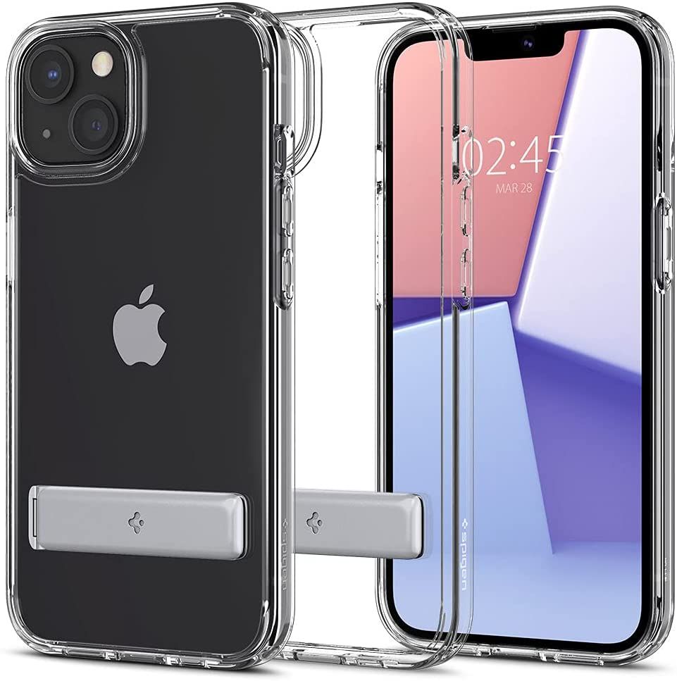 The Spigen Ultra Hybrid S is a clear case so you can use it to show off the back of your new iPhone.  It also has a kickstand and provides a good amount of protection.
