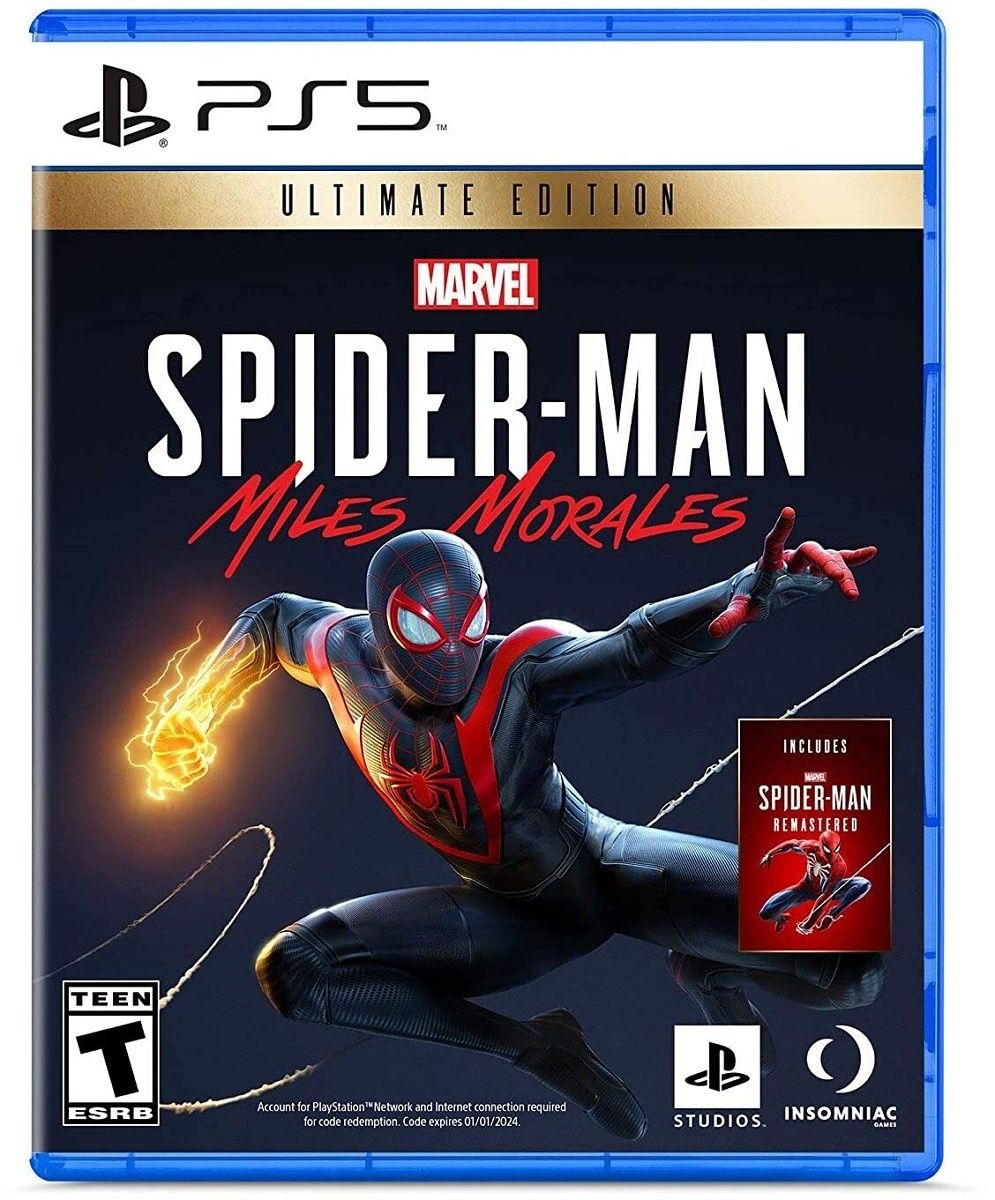 This PS5 release includes both Miles Morales and an updated version of the original Spider-Man game.