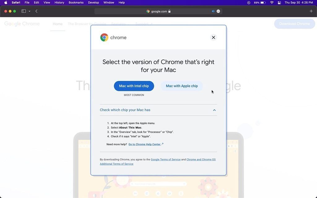 Chrome app versions for mac