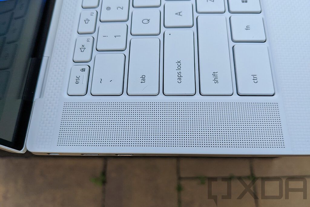 Close up of Dell XPS 15 speaker
