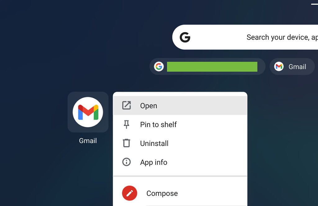 Gmail Chrome OS updated icon
