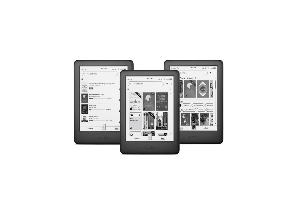 Amazon Kindle update with new home screen and library UI