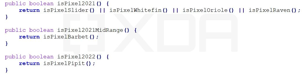 Pixel 6 series and Pixel 7 code-name