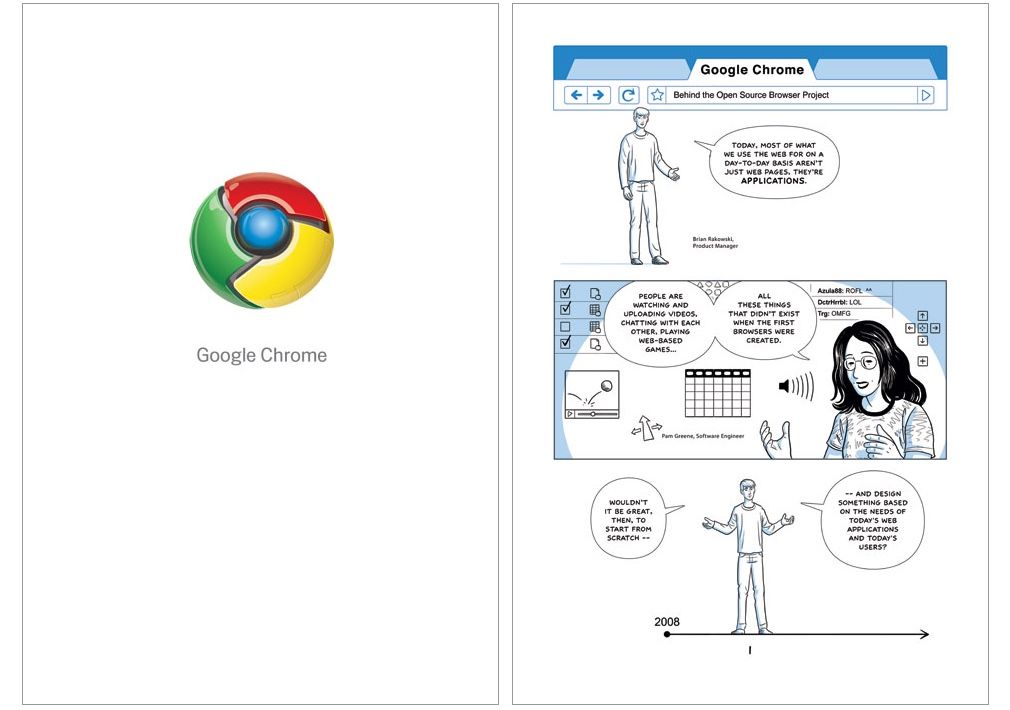 Google Chrome launch comic