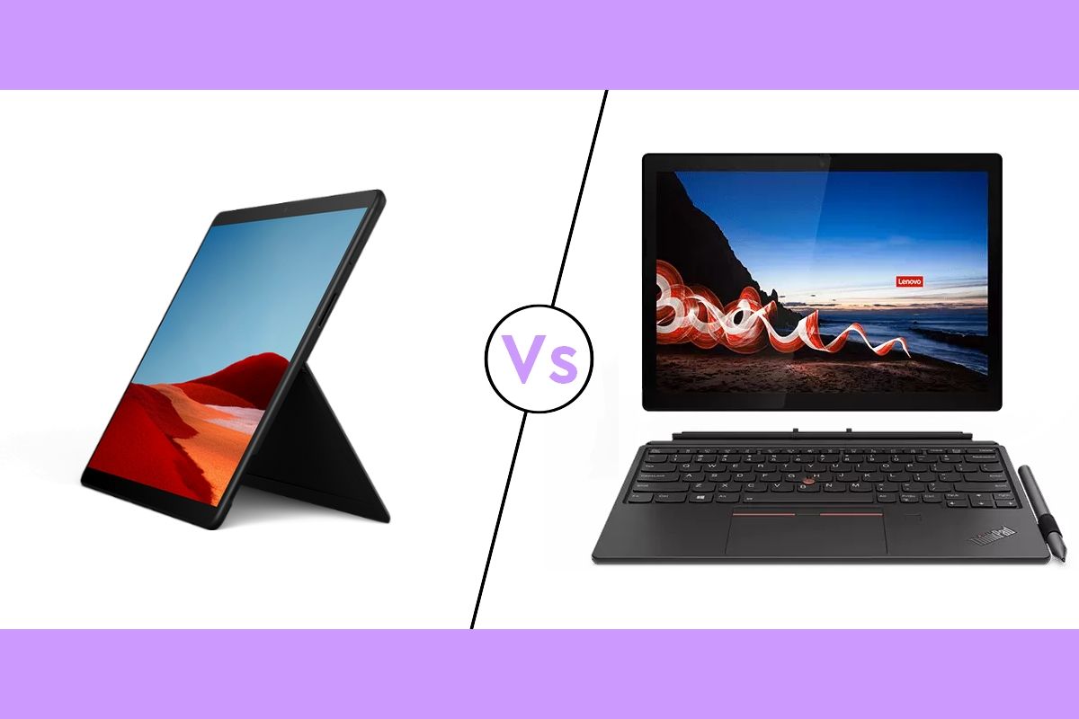 Surface pro X vs ThinkPad X12 Detachable
