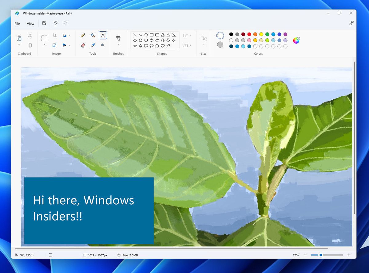 New Microsoft Paint app for Windows 11