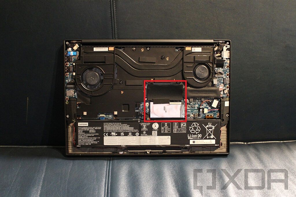 ThinkPad X1 Extreme SODIMM slot location