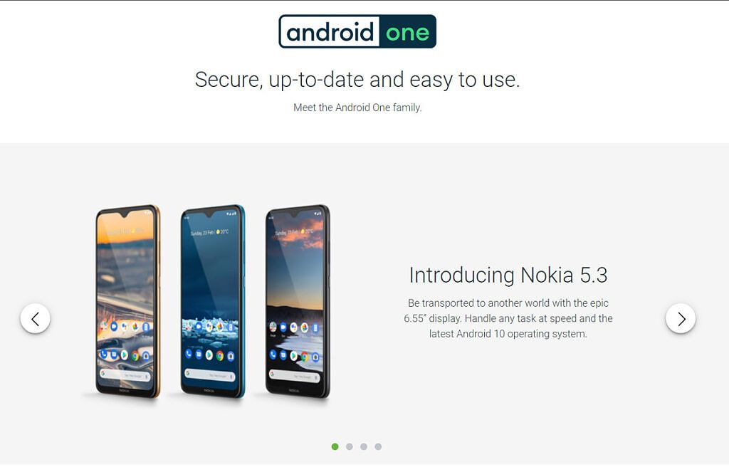 Google Android One site