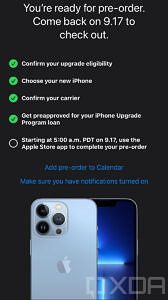 iPhone Upgrade Program pre-approval page