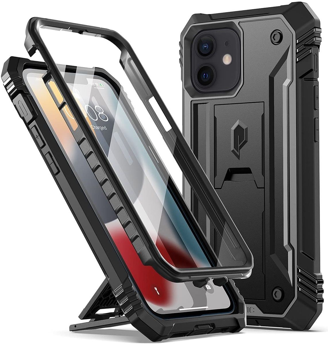 Here's a rugged case with ultimate protection for the phone that also has a kickstand built right onto the back.