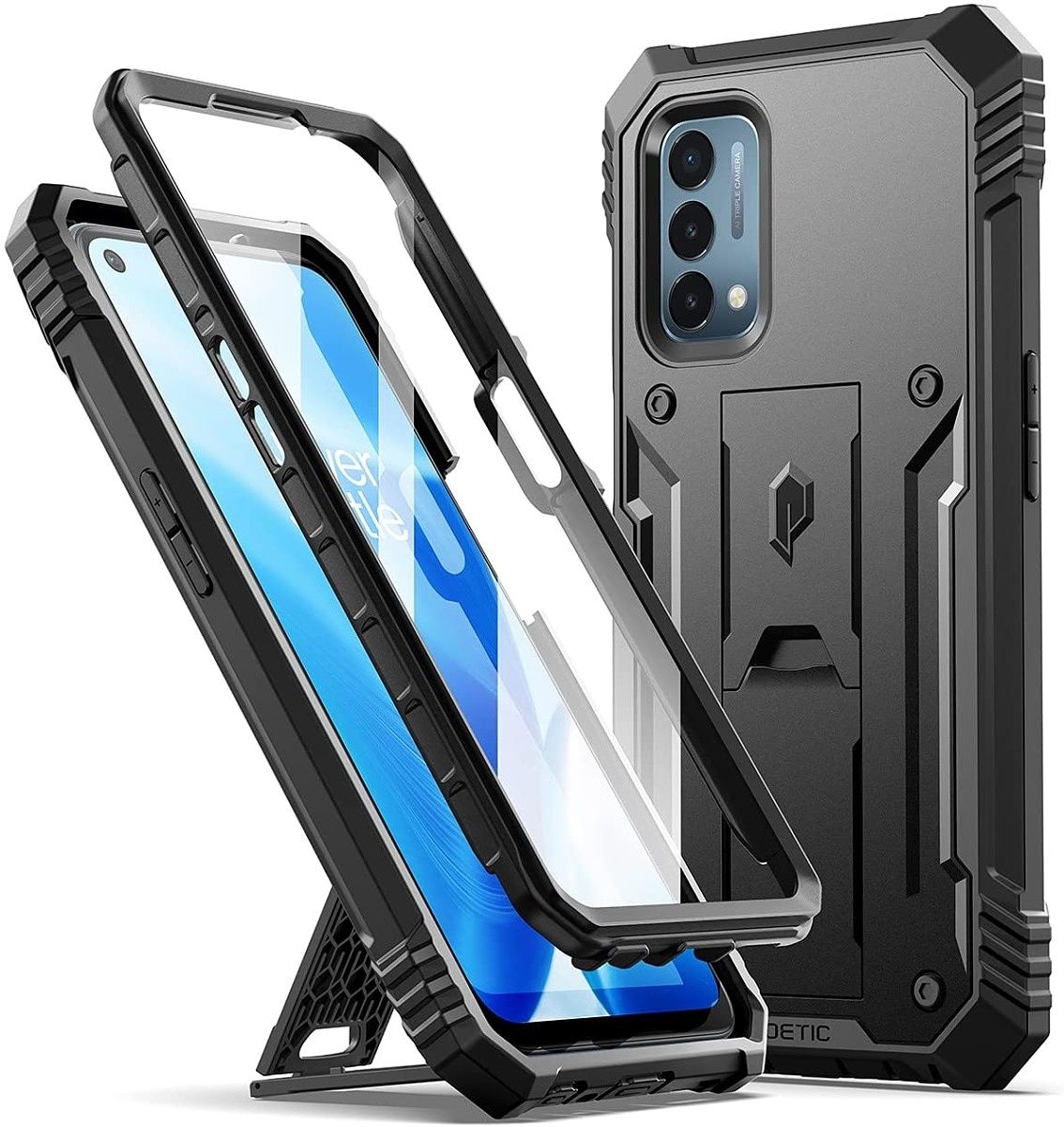 The Poetic Revolution Series is a sturdy case for your phone. Thanks to the built-screen protector, it provides 360-degree protection to the Nord N200. In addition, the case offers military-grade drop protection and has a kickstand for hands-free media consumption.