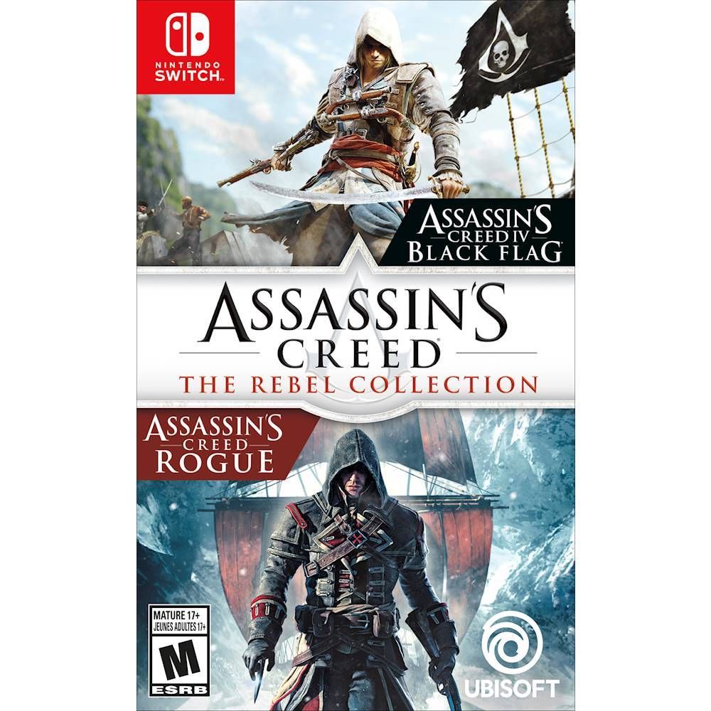 This collection of two Assassin's Creed games on the Nintendo Switch is a great value at the sale price of $19.99, $20 below the usual cost.